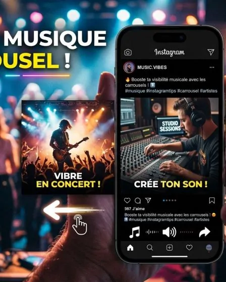 créer carousel instagram promotion musique